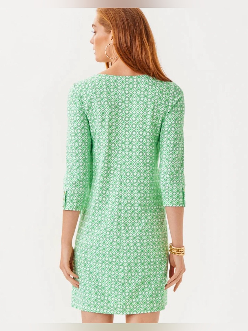 NWT Lilly Pulitzer Solia ChillyLilly Dress Fauna Green/Resort White XS - Picture 8 of 11